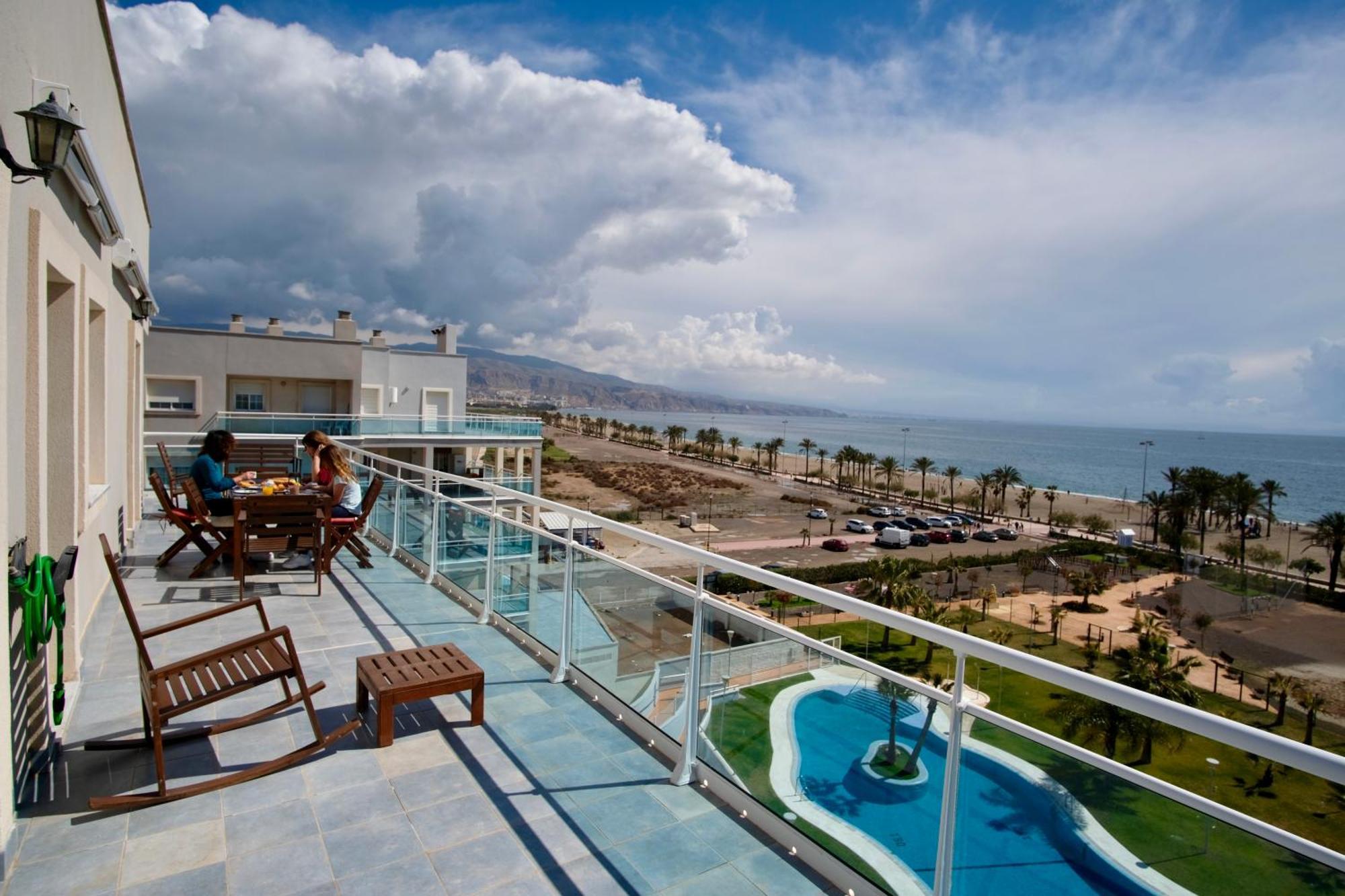 Seafront Penthouse Almeria ロケタス・デ・マル エクステリア 写真