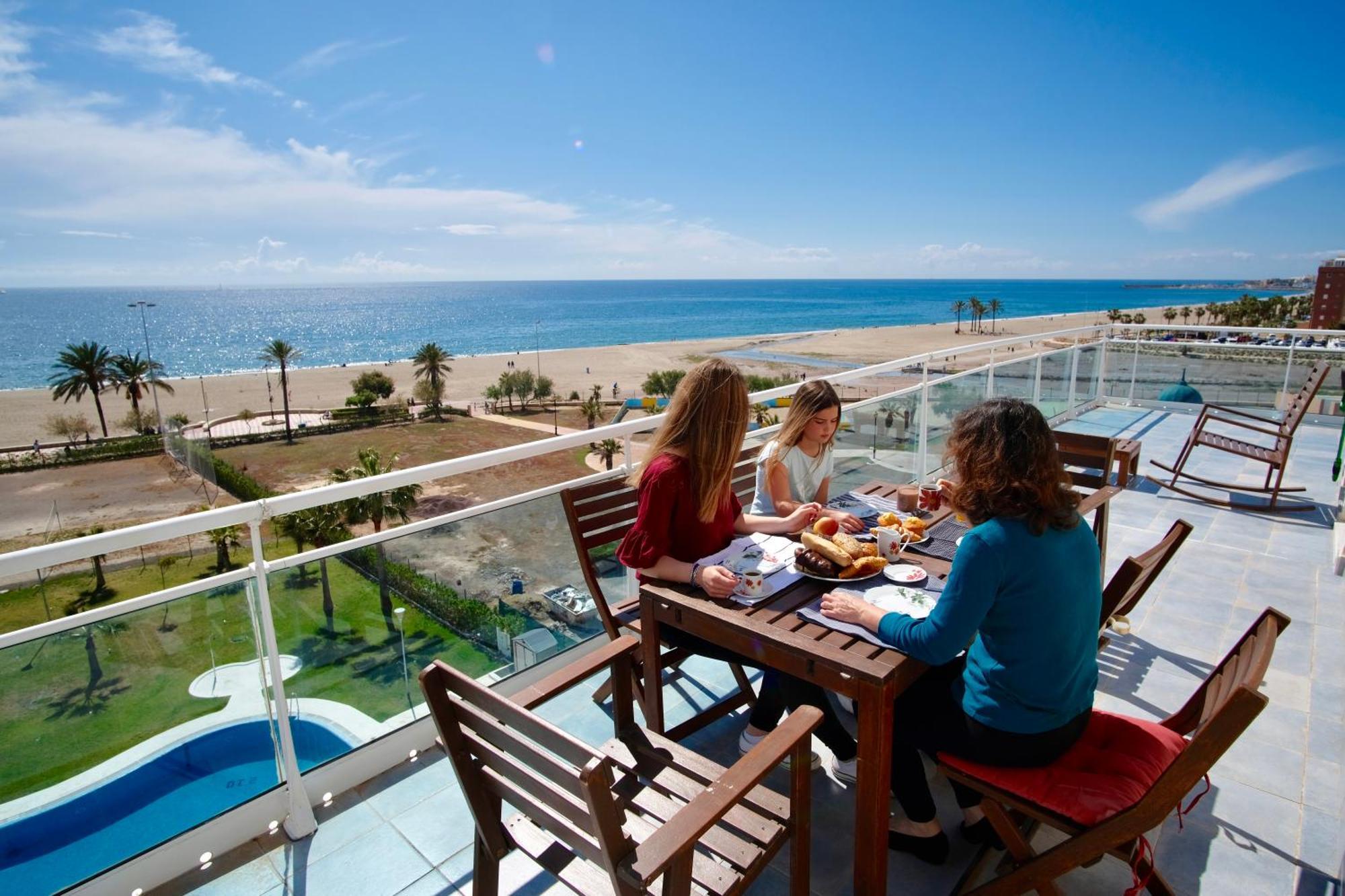 Seafront Penthouse Almeria ロケタス・デ・マル エクステリア 写真